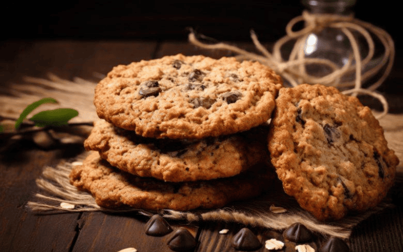 Cookies de Chocolate e Aveia