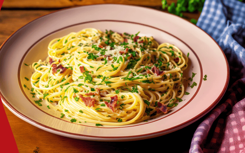 Macarrão ao Alho e Óleo com Bacon 