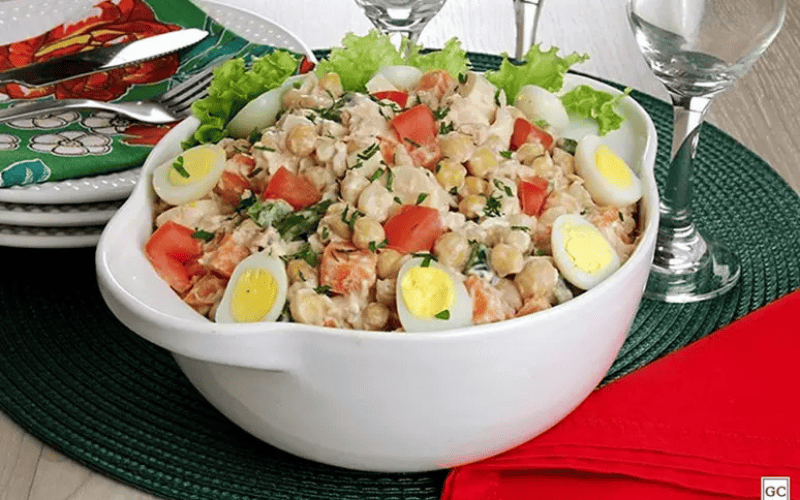 Salada Rápida de Atum com Grão-de-Bico Deliciosa