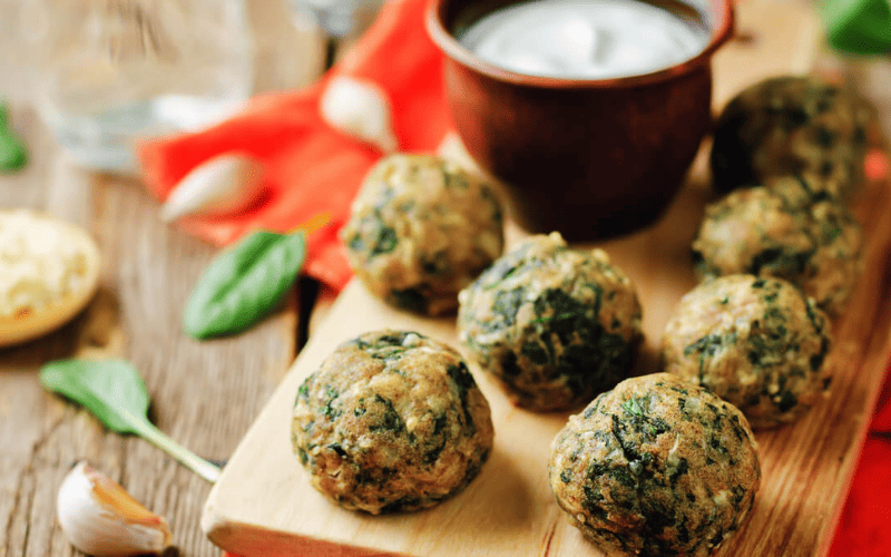 Bolinhos de Espinafre